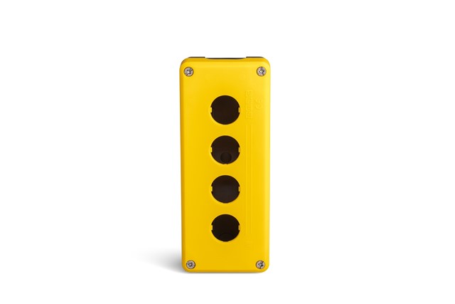 P Series Plastic 4 Holes EMPTY Yellow-Black Control Box